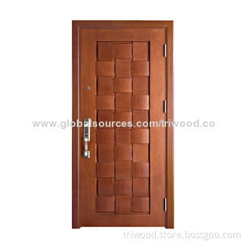 Exterior Door with Timber Core and Steel veneer, Customization is welcome.